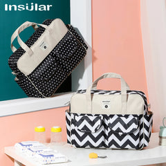 Insular Baby Diaper Bag Fashion Nappy Stroller Bag  Diaper Nursing Changing Bags