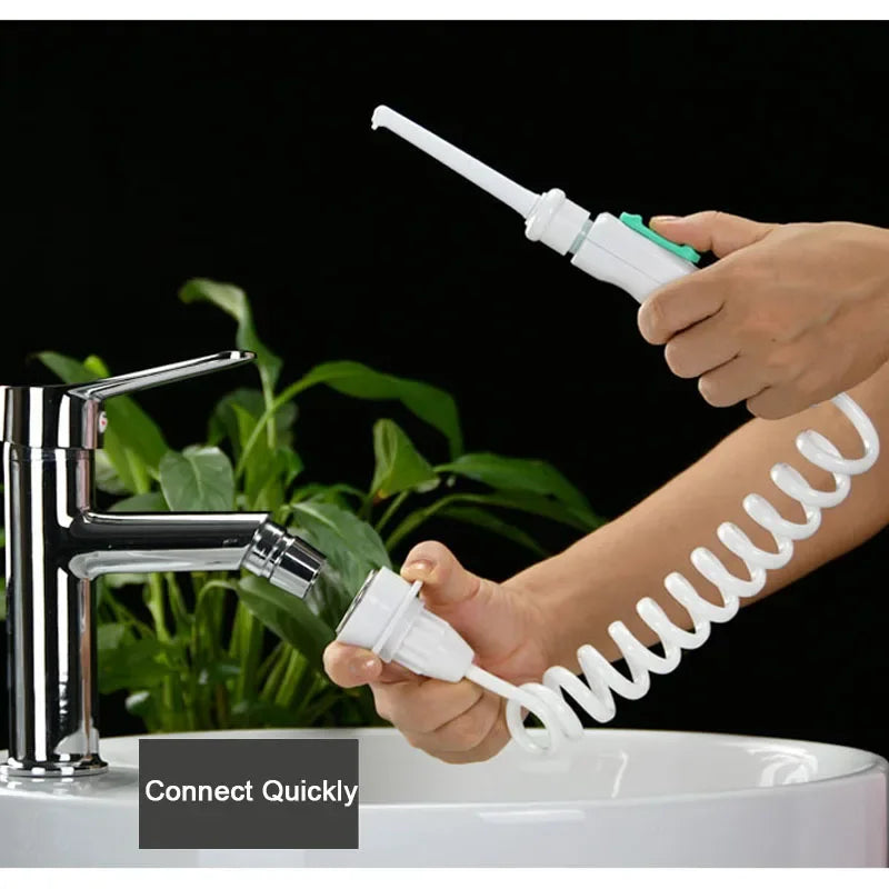 Oral Irrigator Portable Teeth Cleaner Dental Water Flosser Pressure Adjustable Water Pick Jet