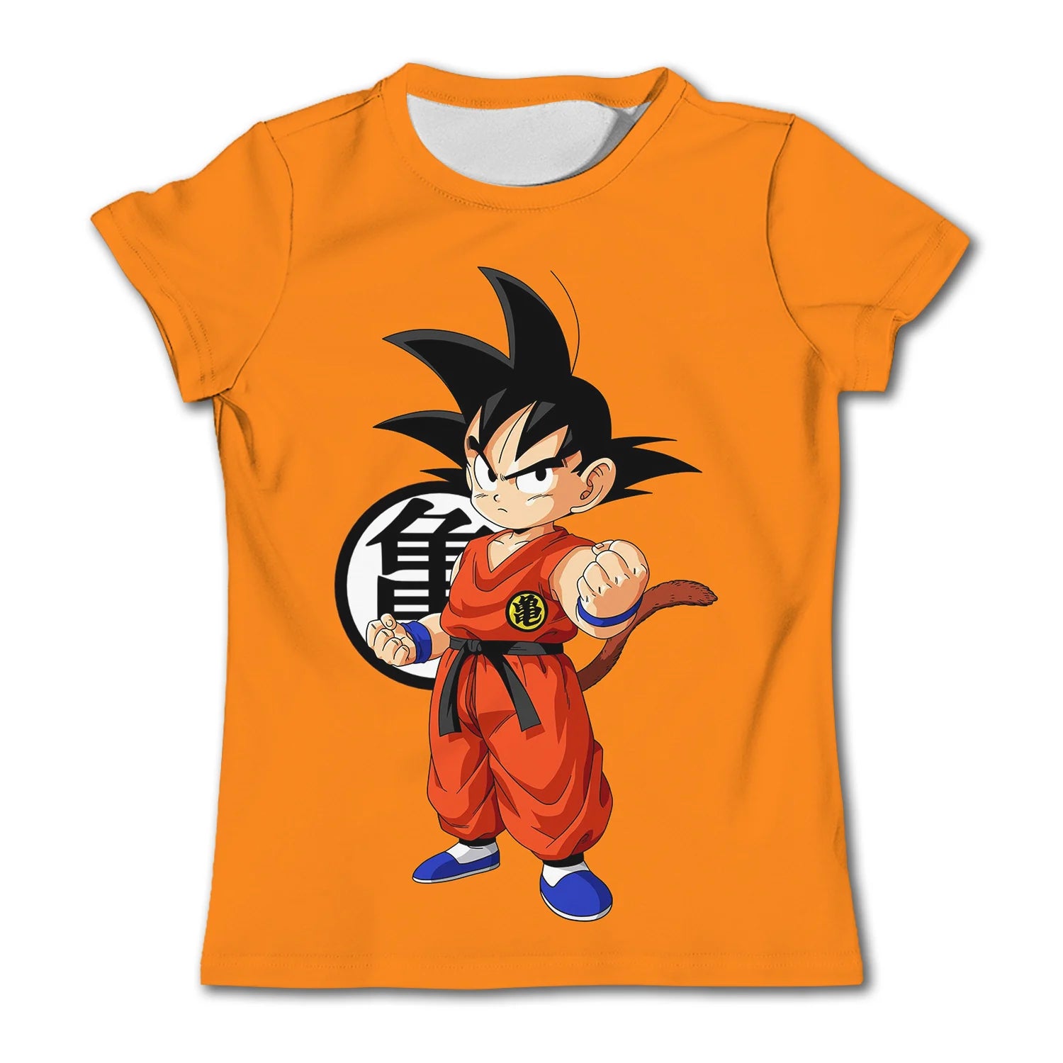 Men's cartoon anime Dragon Ball Z T-shirt for children and boys T-shirt for children's summer short sleeved men's T-shirt