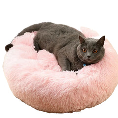 Winter Long Plush Dount Basket Calming Cat Beds with Soft Calming Material,Soft Calming Dog Bed House for Relaxing and Sleeping