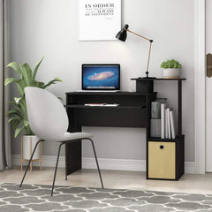 Multipurpose Home Office Computer Writing Desk, Black/Brown USA