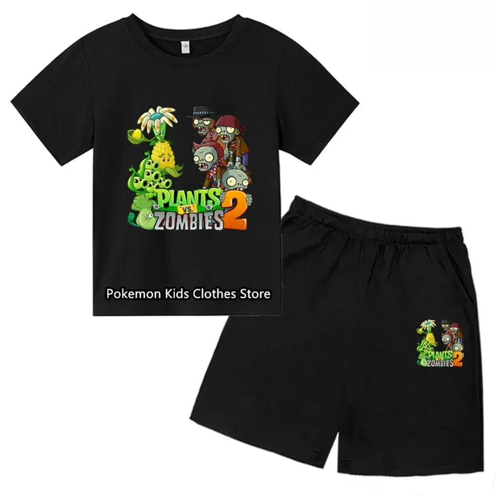 Cartoon Frog Tshirt Set Kids T-shirt Clothes Harajuku Boy Girls Tshirt