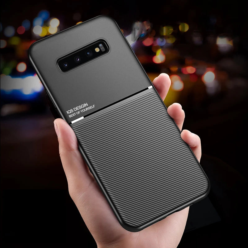 Shockproof Matte Cases For Samsung Galaxy Note 9 Case Cover Soft Car Magnetic Holder Mobile phone shell Galaxi Note 8 Case