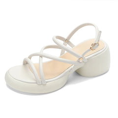 Clogs With Heel Summer High Sandals Female Women’s Shoes