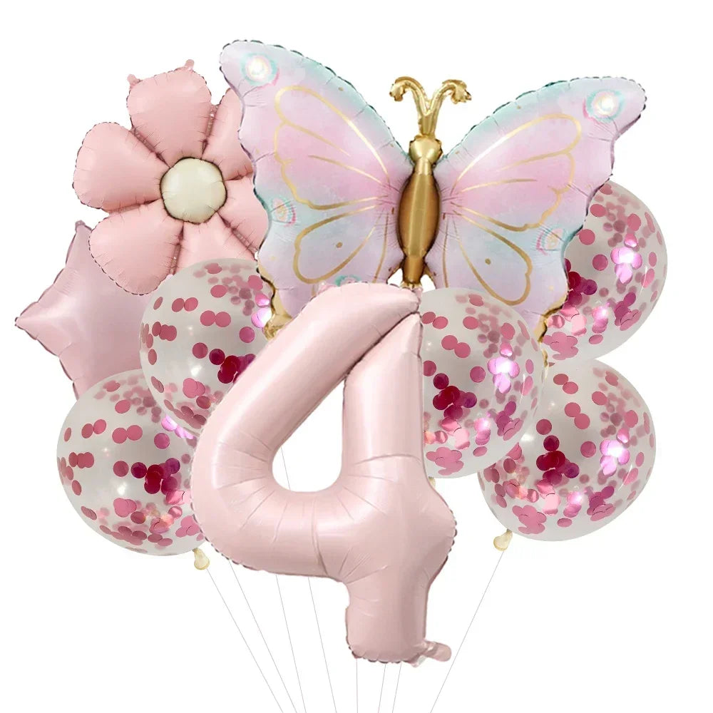 Butterfly Balloons  for Girls Pink Butterfly Foil Balloons for Butterfly Themed Party Wedding  Decors