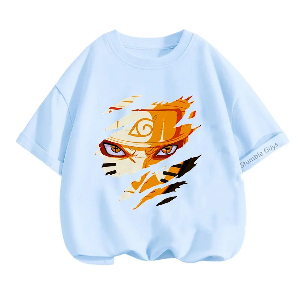 Tshirt Kids Summer Cool Children t shirt Leisure Pillar Man Cartoon T-shirt Boys