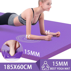 Thickened Anti Slip Yoga Mat Foam Mat Exercise Fitness Pilates Gymnastics Equipment Exercise Mat