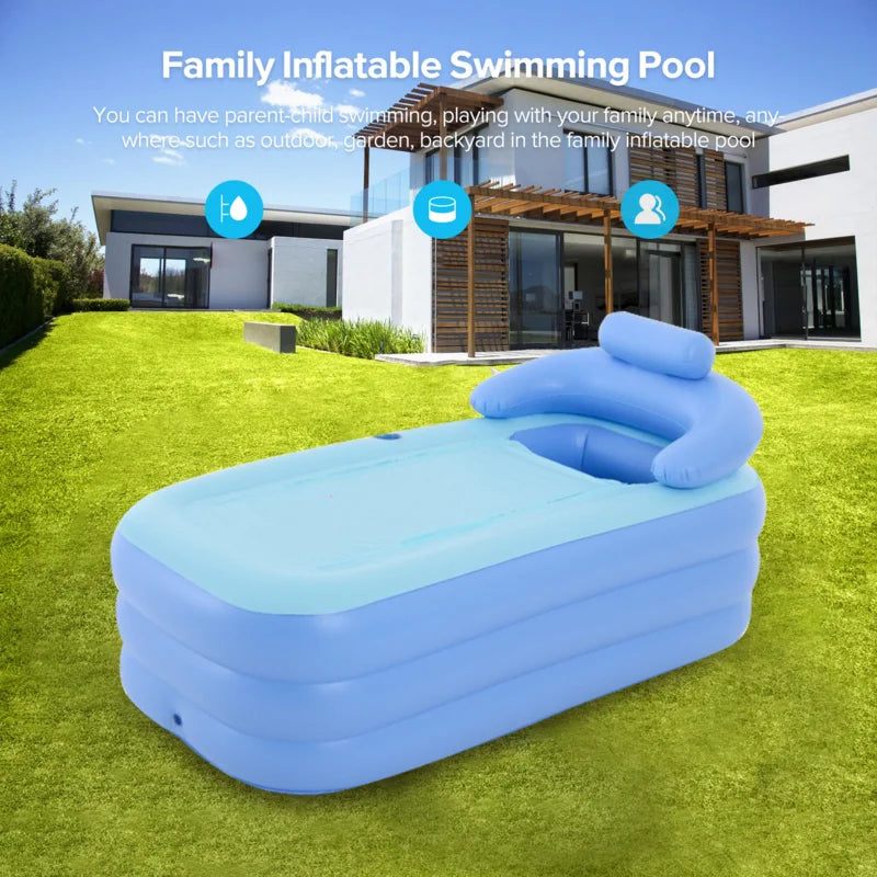 Inflatable Adult Bathtub Foldable SPA Bathtub Folding Bath Tub Water Plunge Tub for Children Family Swimming Pool Application