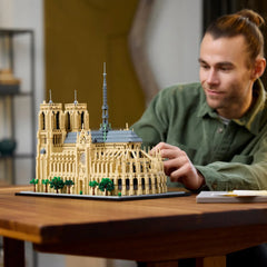 Notre-Dame de Paris Architectural Model Kit 21061 Collectible Building blocks Set for Adults