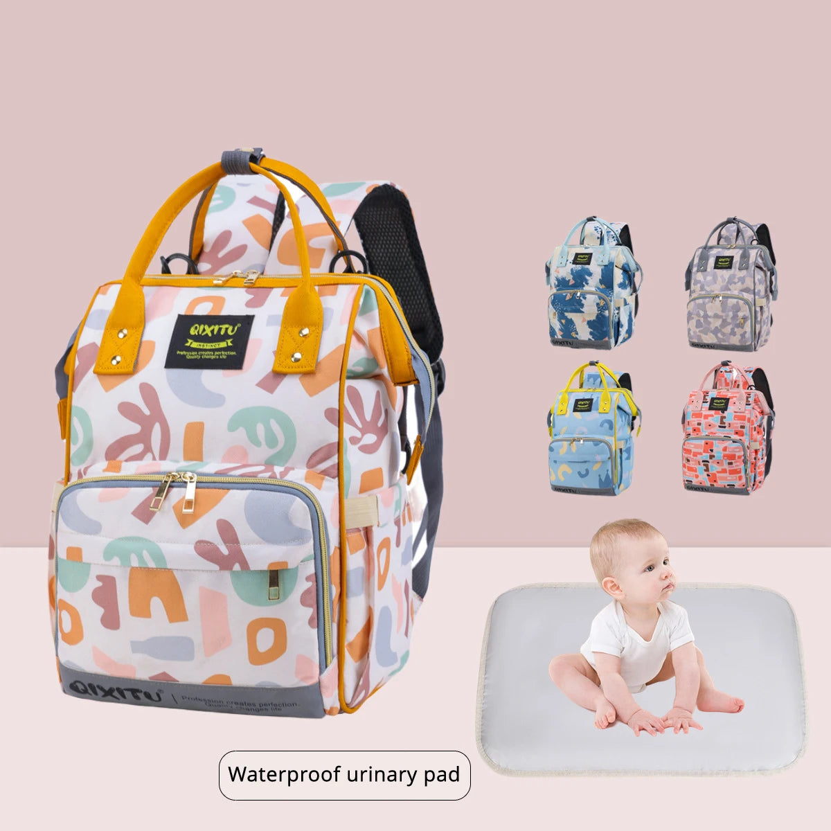 New Printed  Moisture-Proof Urinal Pad Mommy Bag