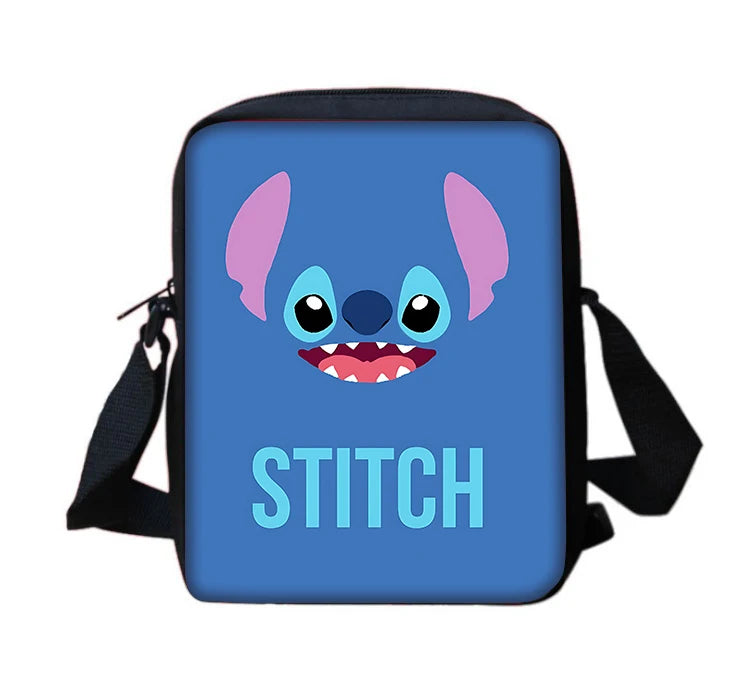 Cartoon S-stitchs Angel Children Boy Girls Printed Shoulder Messenger Bag Casual Handbag Men Women Phone Bag Shopping Bag