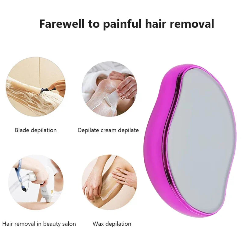 Painless Glass Safe Reusable Depilation Gum Tool Hair Removal Eraser Stone Epilator for Women