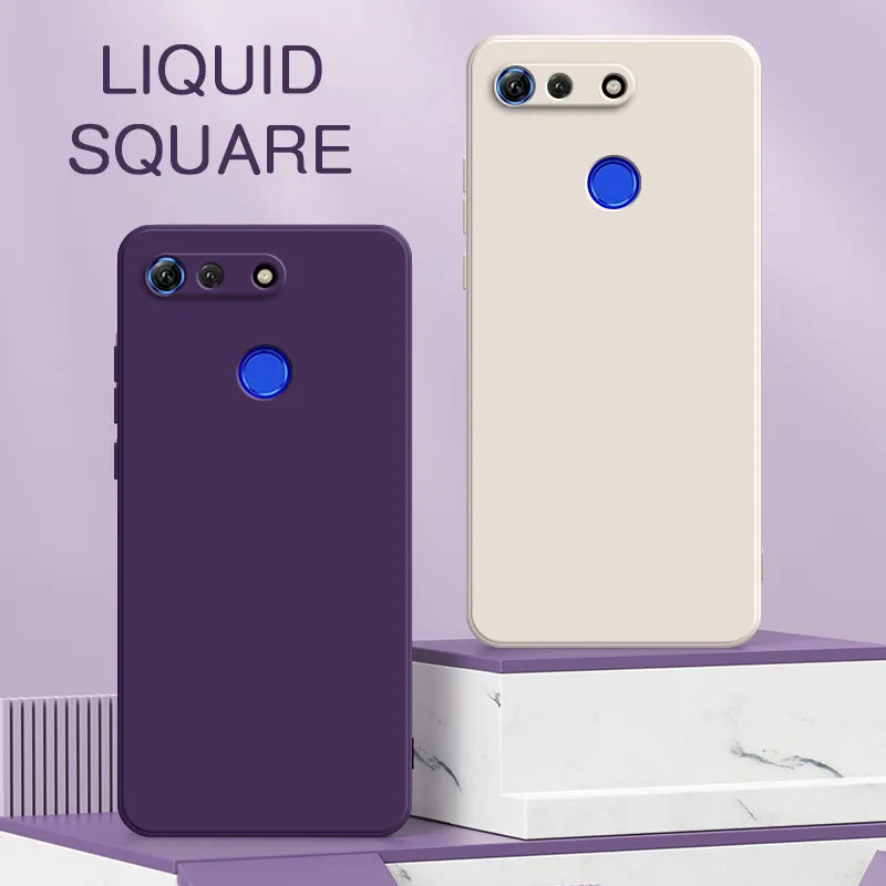 Original Square Liquid Silicone Mobile Case