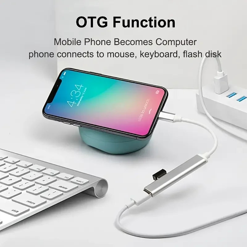 USB C HUB USB 3.0 HUB Type C 4 Port Multi Splitter Adapter OTG Macbook HUB