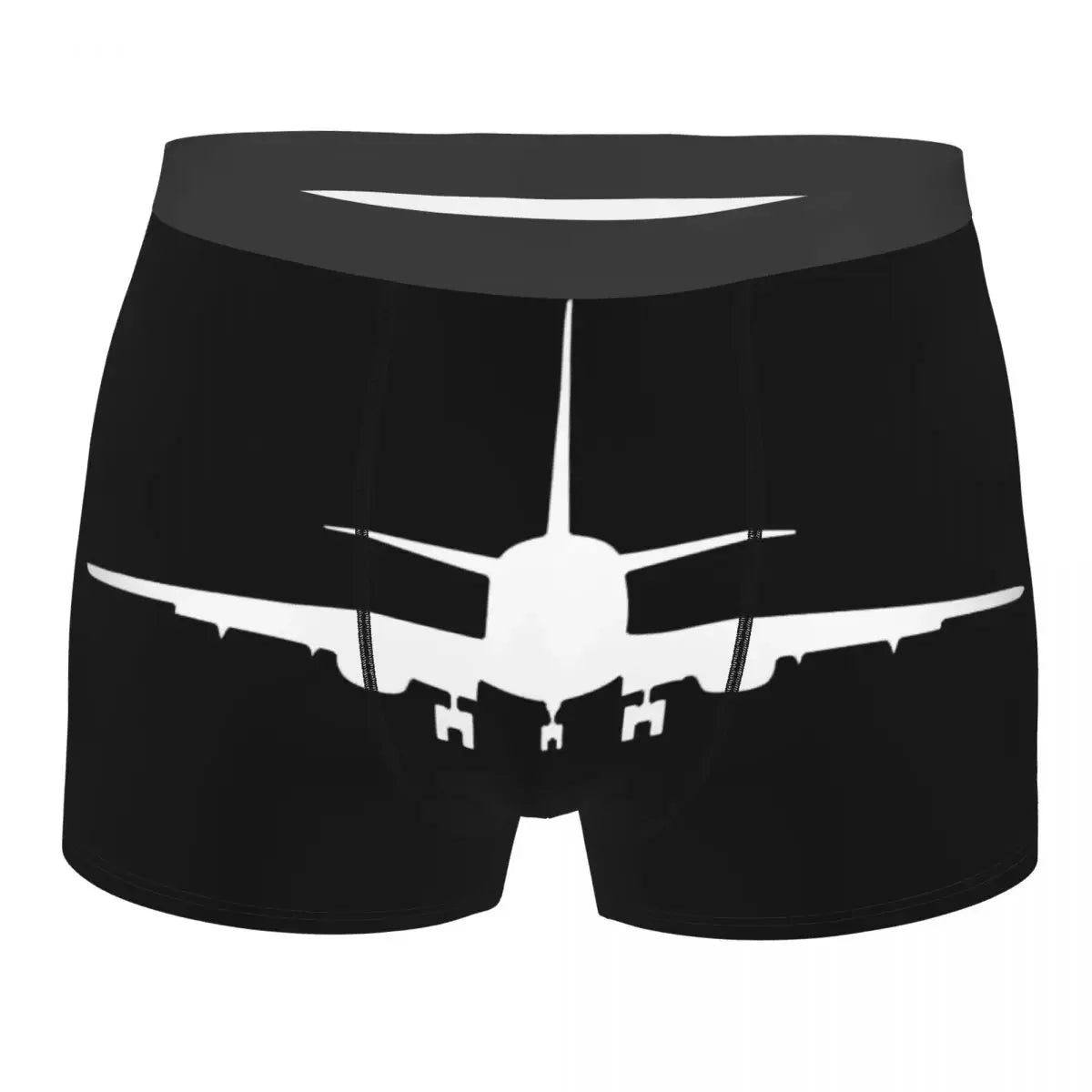 Airplane Flight Routes Captain Stripes Boxer Shorts  Aviation Aviator Pilot Underwear Panties Briefs Breathable Underpants