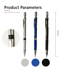 2B Mechanical Pencil Set Color/Black Refill Student Stationery Painting Art Drawing School Supplies