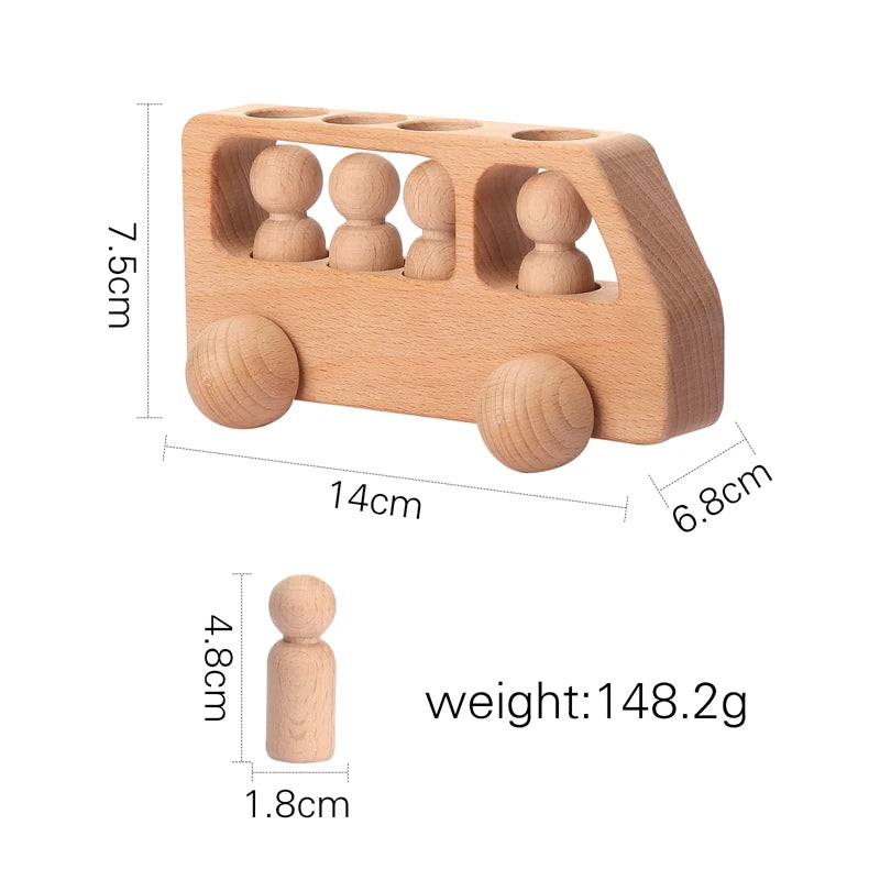 Wooden Train Birthday Toy  Montessori Toys Baby Educational Toys