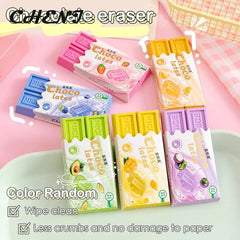 Cartoon Chocolate Design Eraser Kawaii Large Eraser Student Painting Writing Pencil Eraser