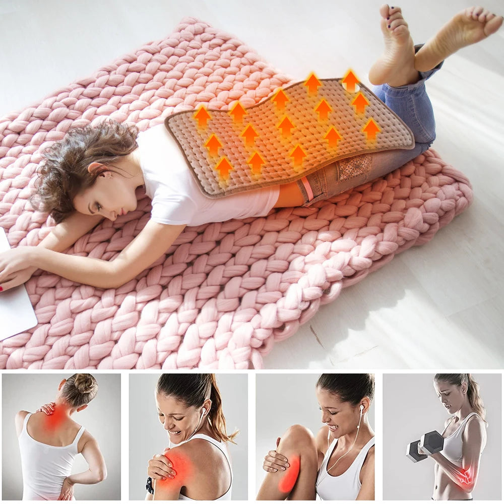 30×59cm Electric Heating Blanket Waterproof Winter Heater Abdomen Waist Back Pain Relief Keep Warm Heating Pad