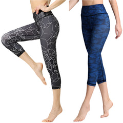 Cloud Hide Yoga Pants Women Flower Sports Leggings Sexy High Waist Sexy Long Tights Fitness Running Trouser Workout Plus Size XL