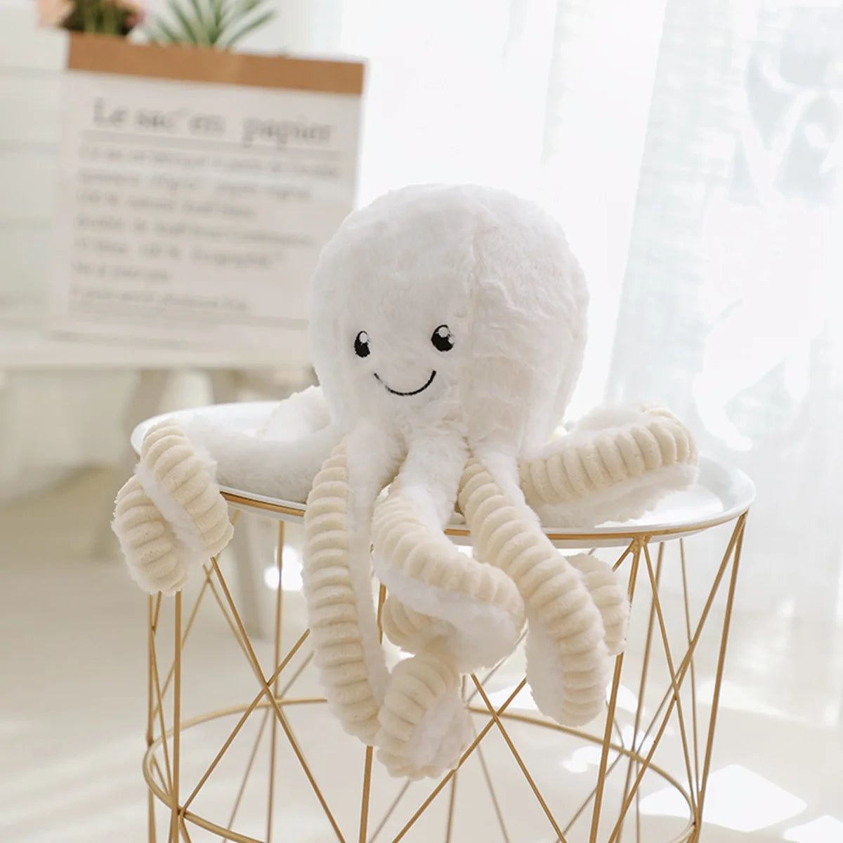 18-80CM Colorful Octopus Plush Toys Soft Stuffed Cartoon Animals Doll