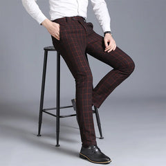 Autumn New Solid Business Casual Suit Pants Men Clothing Simple All Match Formal Wear Office Trousers Straight Men Pants 29-38