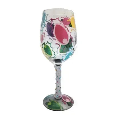 Christmas Print Wine Glass Christmas Decor Red Wine Goblet Creative Hand Drawing Painted Home Party Festival Cups Bar Wine Set