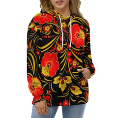 Hawaiian Hibiscus Flower Hoodies Tropical Floral Print Hip Hop Casual Hoodie