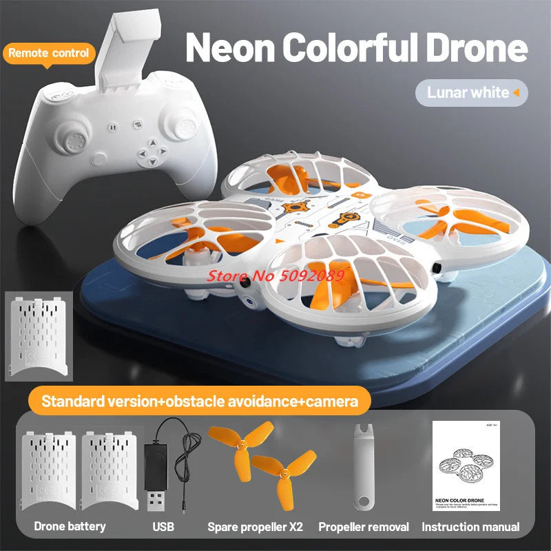 Intelligent Obstacle Avoidance Drones With 4K HD Camera Mini Drone Led Light Foldable Quadcopter Dron Toy