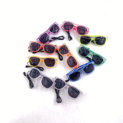 LED Glasses Glow Sunglasses EL Wire Neon Glasses Glow in The Dark Party Supplies