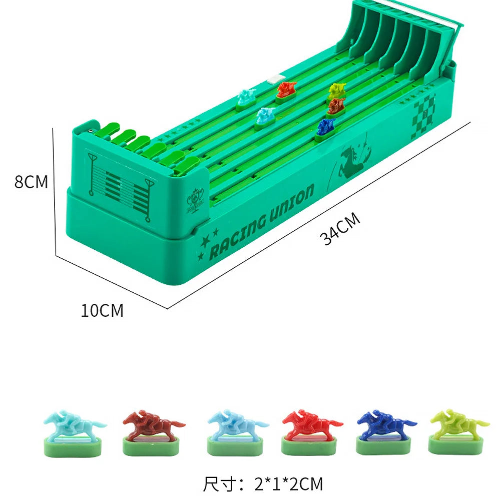 Classic Horse Racing Game Electronic Horse Race Board Game Battery Powered Horse Racing Machine Set