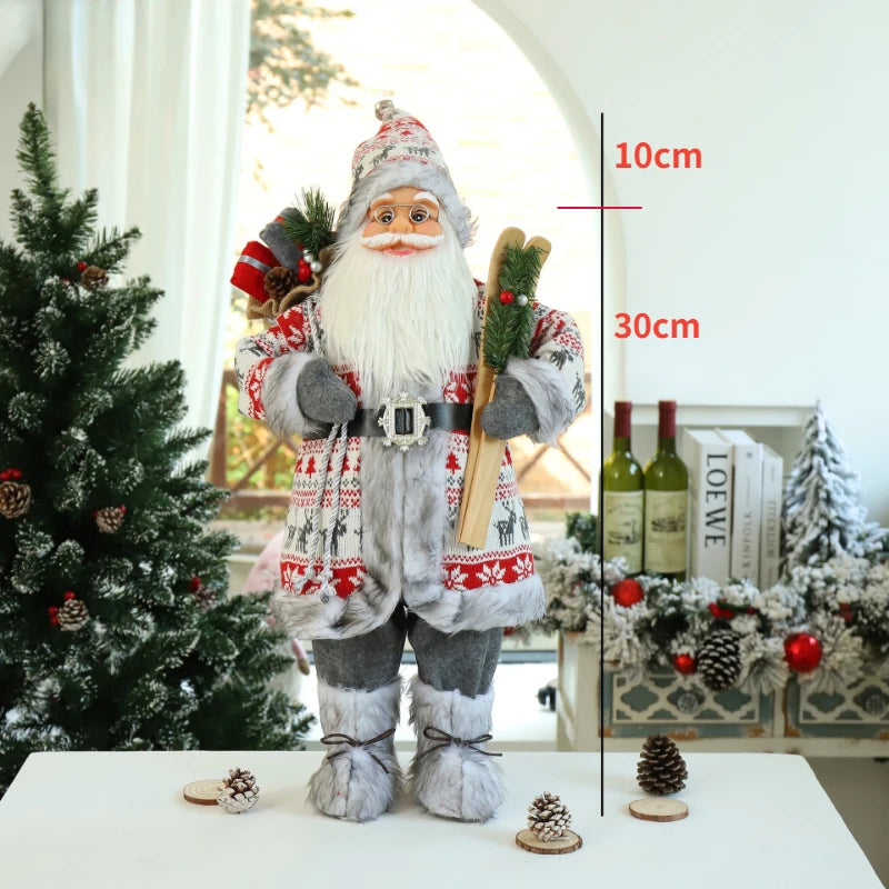 Big Size Christmas Dolls Santa Claus Toys Xmas Figurines Christmas Gift for Kid Gift Christmas for Home Window Table Decoration