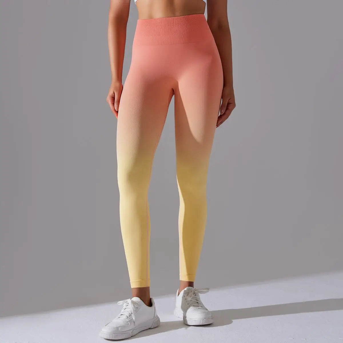 Seamless Leggings Ombre Fitness Exercise Running Workout Pants Push Up Butt Scrunch Yoga Pants