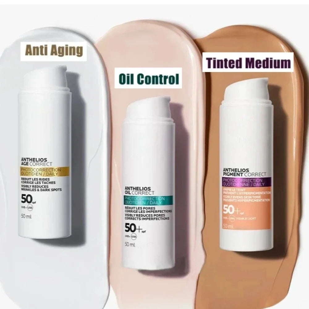 SPF50 50ml Original Sunscreen Anthelios Pigment Correct / Anthelios Oil Correct / Anthelios Age Correct Sunscreen Cream