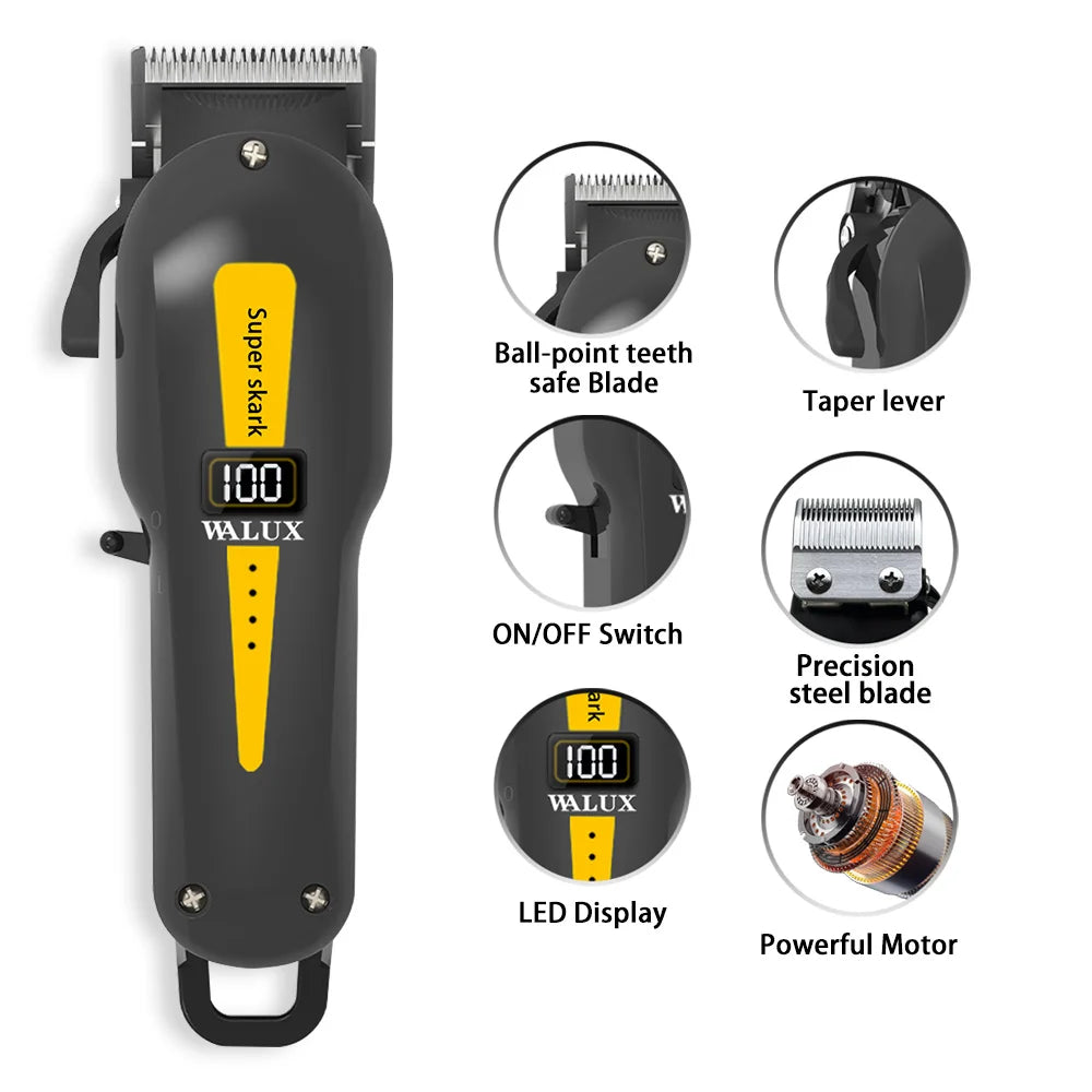Electric Hair Clipper UBS Rechargeable Cordless Beard Trimmer Men Powerful Electric Hair Clipper Trimming Tool