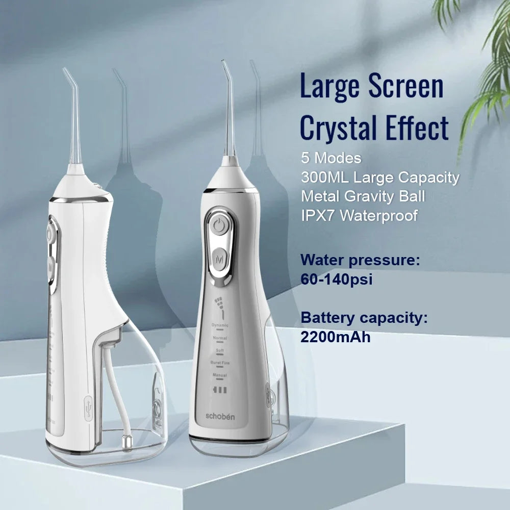 Oral Irrigator tooth scaler 5-speed adjustment Water Flosser Portable Dental Water Jet