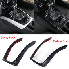 Carbon Fiber Look Center Interior Console Gear Shift Frame Decoration Cover Trim Car Accessories
