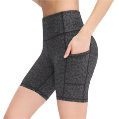 Sports Shorts with Pockets Skin Friendly Tight Fitting High Elasticity Quick Drying Fitness Shorts