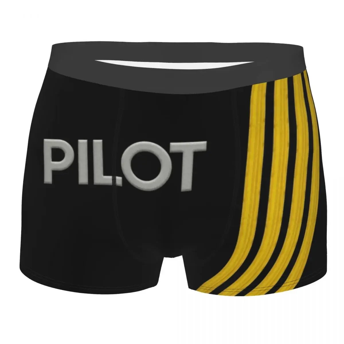 Airplane Flight Routes Captain Stripes Boxer Shorts  Aviation Aviator Pilot Underwear Panties Briefs Breathable Underpants