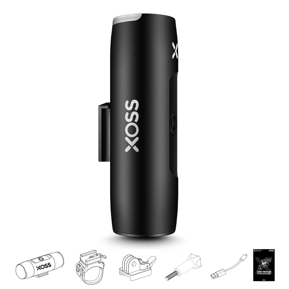 XOSS Bike Headlight Waterproof USB Rechargeable Road MTB Front Lamp Bicycle Flash Light