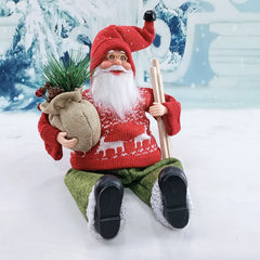 Santa Claus Doll Decoration Gifts Desktop Santa Claus Figure Portable Lifelike Santa Doll Figurine Perfect Plush Ornaments