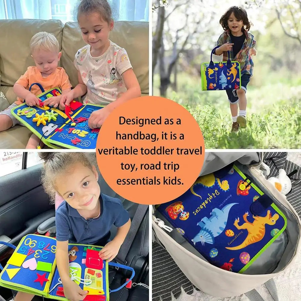 Life Skills Development Toy for Kids Versatile Felt Learning Board Teach Kids Life Skills Enhance