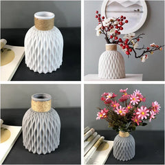 Modern Flower Vase Imitation Ceramic Flower Pot Decoration Home