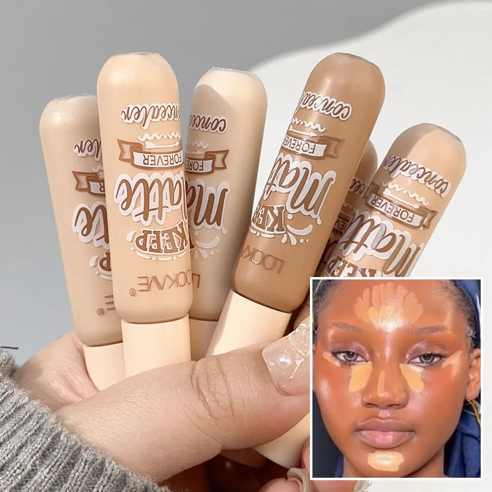 Liquid Concealer Waterproof Cover Acne Dark Circles Lasting Moisturizing Contouring Concealer