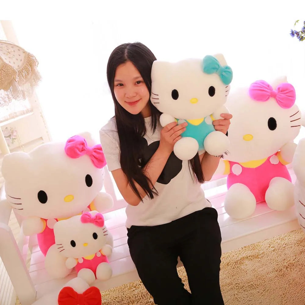 Hello Kitty Plush Toys Cute Sanrio Movie KT Cat peluche Dolls Soft Stuffed kawaii Hello Kitty Toy