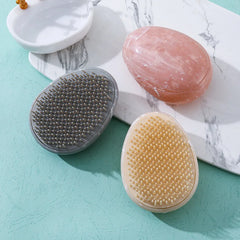 Marbling Egg Shape Glitter Straight Hair Brush Anti-knotting Hair Smoothing Combs