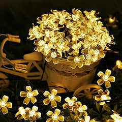 Solar Garden Light Led Flower Lighting Fairy String Lights Outdoor Christmas Chain Lamp