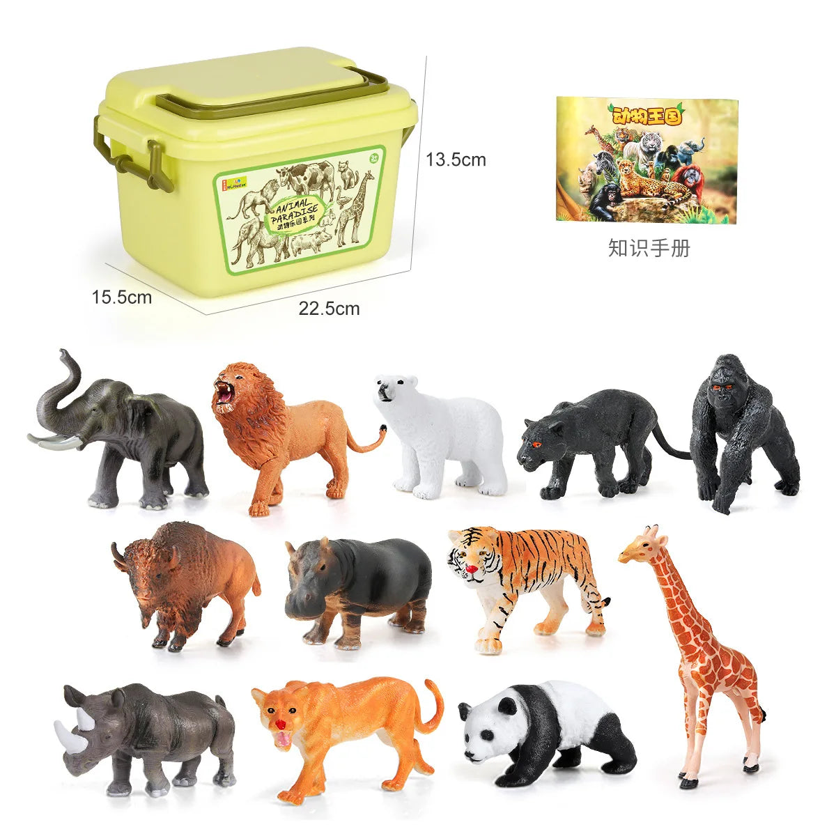 Mini Simulation African Wild Lion Farm Animals Sets Tiger deer Elephants Figurines Model children festival birthday Kid gift Toy