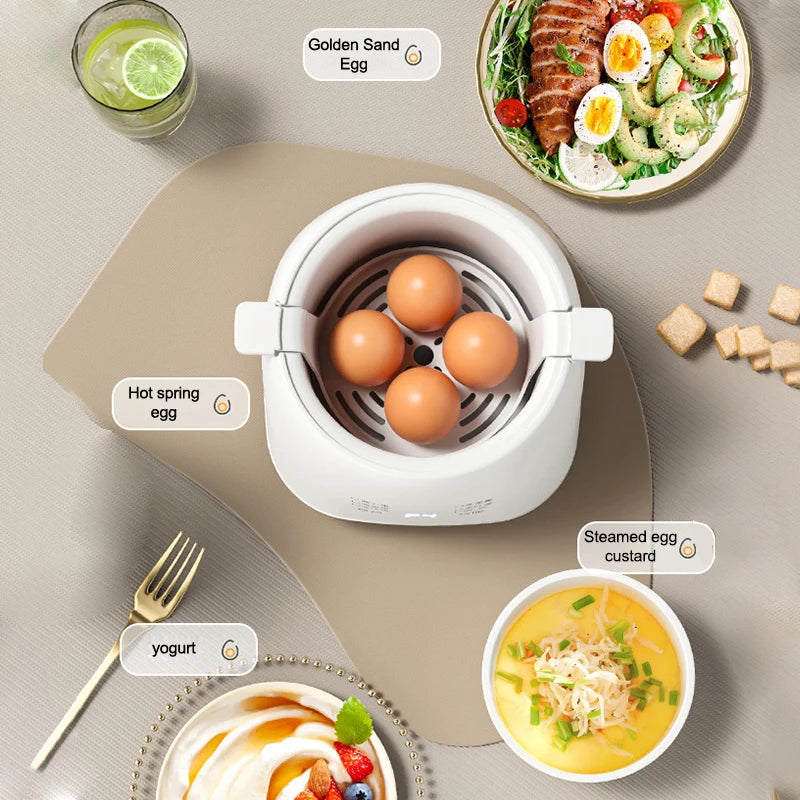 Household Multifunctional Breakfast Machine 6 Modes Automatic Power-off Egg Boiler Egg Steamer