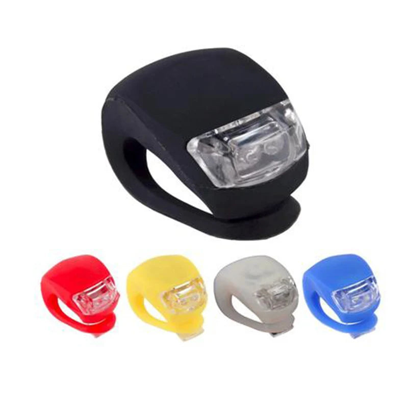 Silicone Bike Light MTB LED Front Rear Wheel Lamp Waterproof Flashlight Cycling Safety Warning Light Accessories